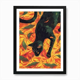 Autumn Cat 6 Art Print