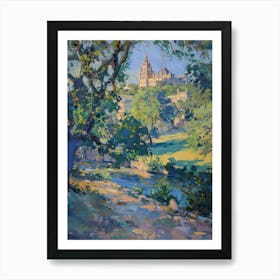 The University Of Texas At Austin Texas Oil Painting 1 Art Print