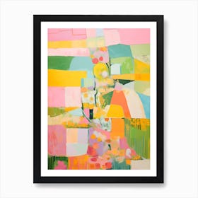 Abstract Pastel Landscape Painting Art Print