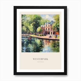 Westerpark Amsterdam Netherlands Vintage Cezanne Inspired Poster Art Print