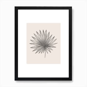 Neutral Palm Leaf Art Print