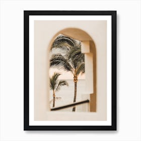 Palm Tree Sunset Art Print