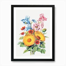 Bouquet Of Flowers 7 Art Print