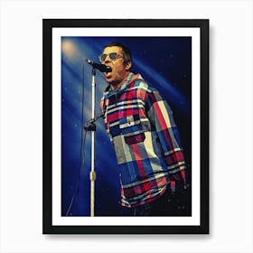 Superstars Of Liam Gallagher Oasis Art Print