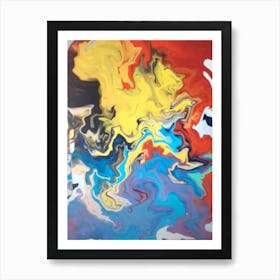 Abstract 43 By Binod Dawadi Art Print