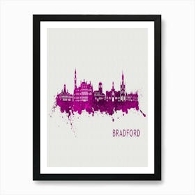 Bradford England City Purple Art Print