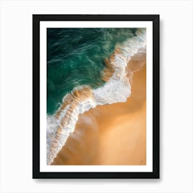 Aerial View Of A Beach 135 Art Print