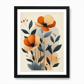 Orange Poppies 4 Art Print