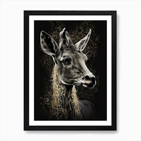 Deer Canvas Print Art Print