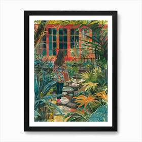 In The Garden Japanese Friendship Garden 1 Art Print