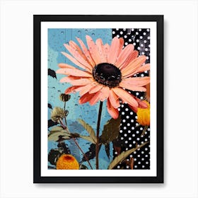 Surreal Florals Oxeye Daisy 1 Flower Painting Art Print