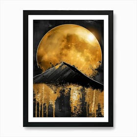 Golden Moon Art Print