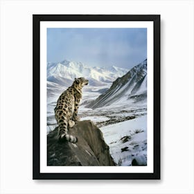 Snow Leopard Art Print