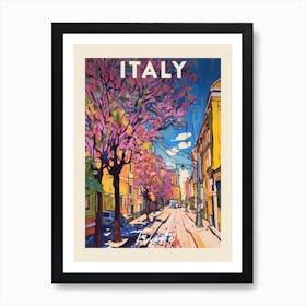 Trieste Italy 3 Fauvist Painting Travel Poster Art Print