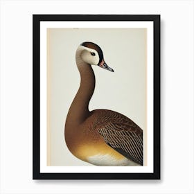 Goose James Audubon Vintage Style Bird Art Print