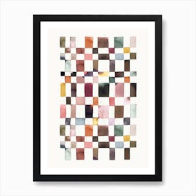 Checker Watercolor Art Print