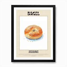 Sesame Bagel 1 Art Print