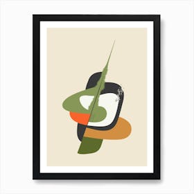 Abstract Space Travel (portrait) Art Print