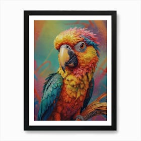 A Parrot With A Cheeky Grin Art Print