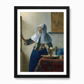 Johannes Vermeer Young Woman With A Water Pitcher Art Print