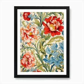 Floral Wallpaper 78 Art Print