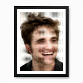 Robert Pattinson In Style Dots Art Print