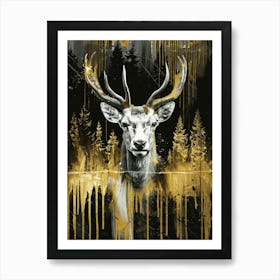 Deer Canvas Print 11 Art Print