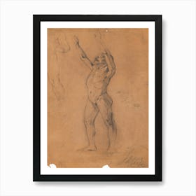Study Sheet Male Nudes, Egon Schiele Art Print
