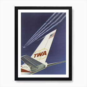 Twa Star Stream Jet 1960 Poster