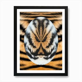 Siberian Tiger Fur Egg 2 Art Print