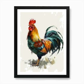 Rooster Painting Art Print