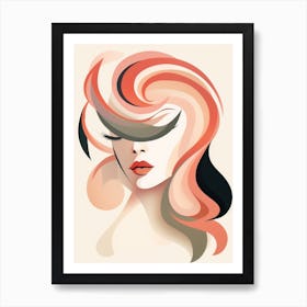 Abstract Woman'S Face Art Print