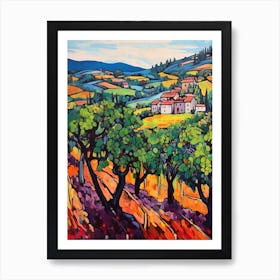 Montepulciano Italy 2 Fauvist Painting Affiche