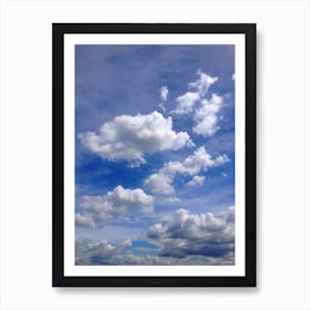 Blue Sky With Clouds Art Print