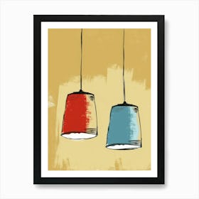 Two Hanging Lamps 1 Art Print