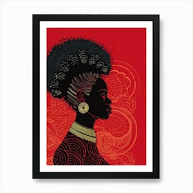 Portrait Of African Woman 54 Art Print