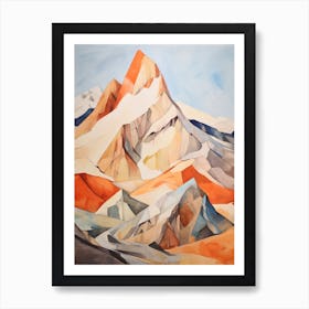 Mount Dickey Usa 2 Mountain Painting Art Print