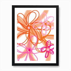 Tropical Flowers Art Print