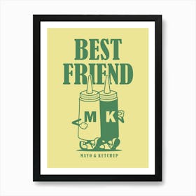 Retro Wall Art Vintage Decor Retro Cartoon Printable Art Retro Vintage Wall Art Best Friend Trendy Retro Poster Art Print