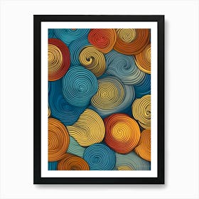 Abstract Swirls 6 Art Print