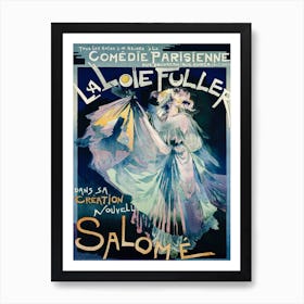 Poster Of Comédie–Parisienne With Portrait Of Loie Fuller (1895), Georges De Feure Art Print