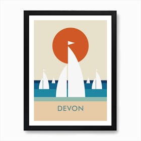 Devon Sailboats Art Print