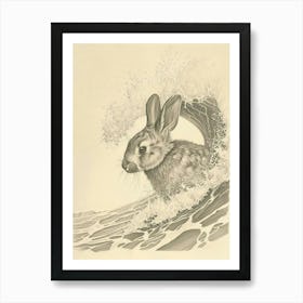 Beveren Rabbit Drawing 3 Art Print