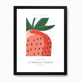 Strawberries Le Marche Fermier Poster 4 Art Print