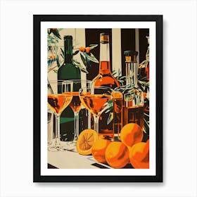 Oranges And Liquor Art Print