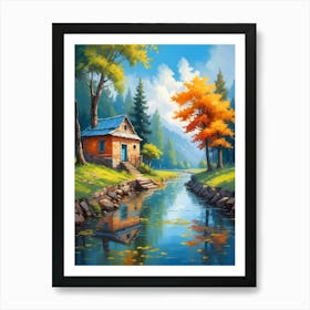 House By The River Art Print