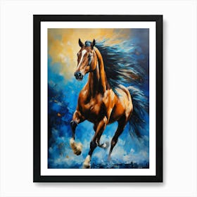 Horse Galloping Art Print