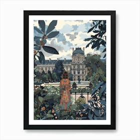 In The Garden Tuileries Garden France 3 Art Print