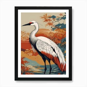 Crane Painting Art Print