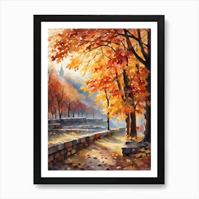 Autumn In The Park 1 Art Print